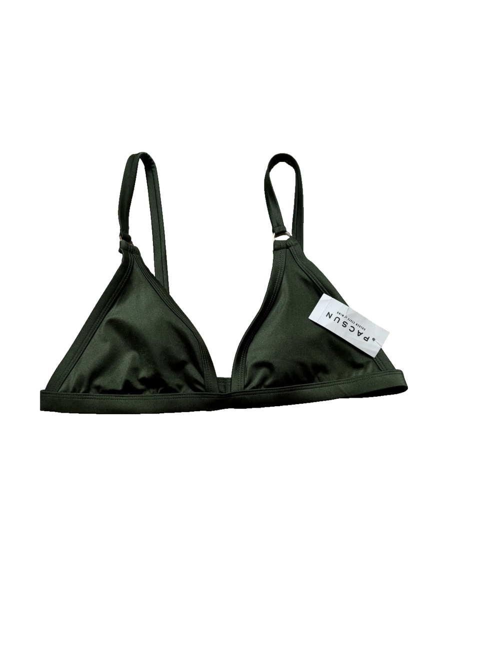 LA Hearts Bikini Top Womens Large Triangle Swimwear Adjustable Straps